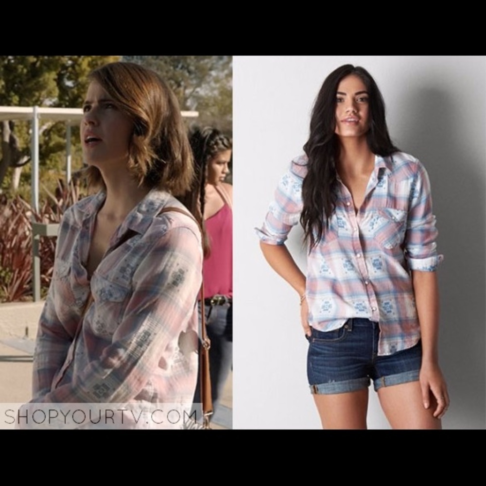 American eagle vintage boyfriend button down